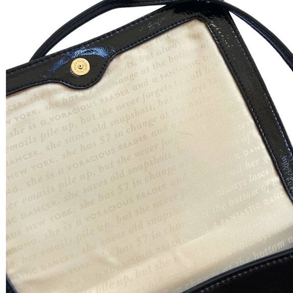 Kate Spade New York Kaley Cooper Square Striped Patent Leather Shoulder Bag - Picture 8 of 10